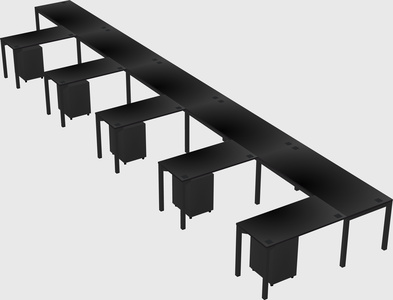 L-shaped desk