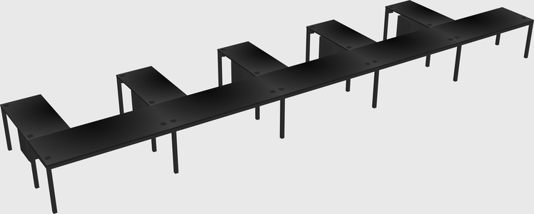 L-shaped desk