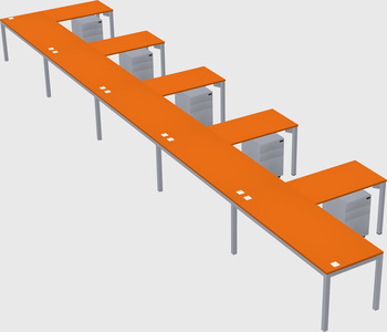 L-shaped desk