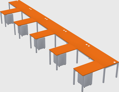 L-shaped desk