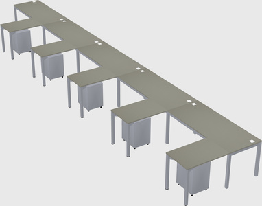 L-shaped desk