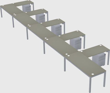 L-shaped desk