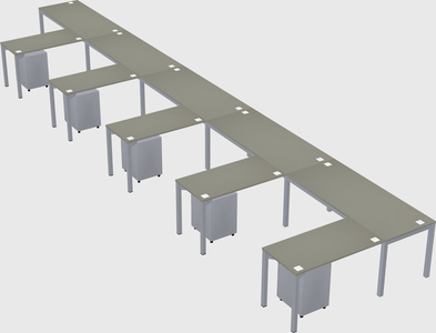 L-shaped desk