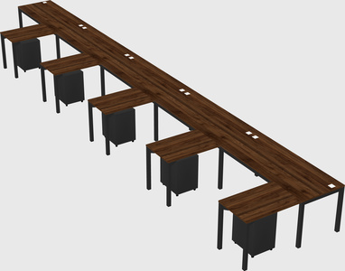 L-shaped desk