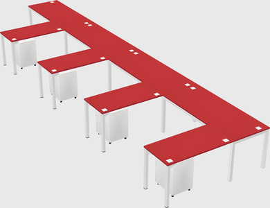 L-shaped desk