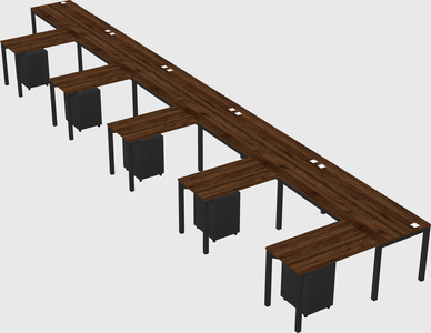 L-shaped desk