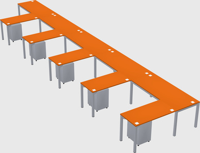 L-shaped desk