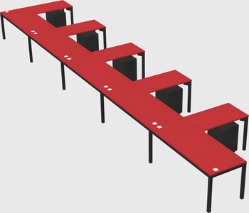 L-shaped desk