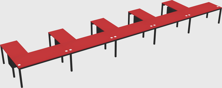 L-shaped desk