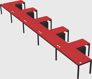 L-shaped desk