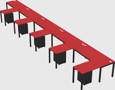 L-shaped desk
