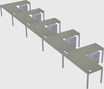 L-shaped desk