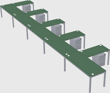 L-shaped desk