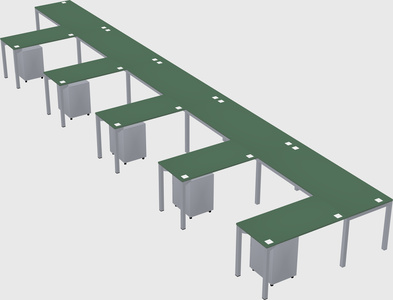 L-shaped desk