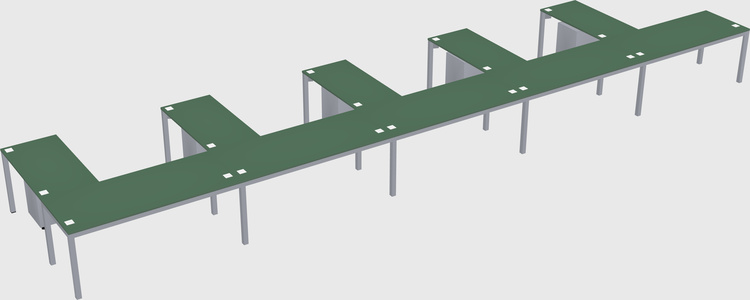 L-shaped desk