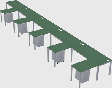 L-shaped desk