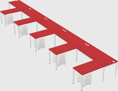 L-shaped desk