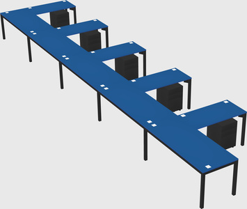 L-shaped desk