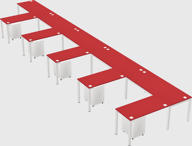 L-shaped desk
