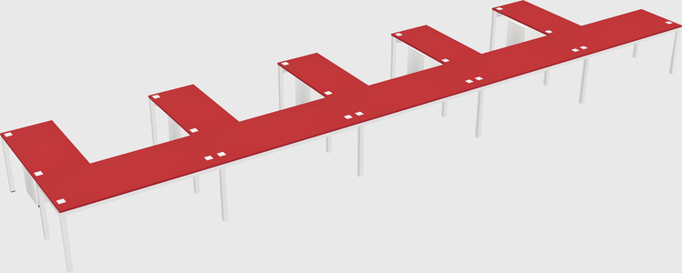 L-shaped desk