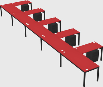 L-shaped desk