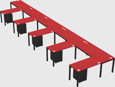 L-shaped desk