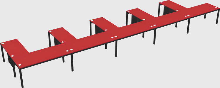 L-shaped desk