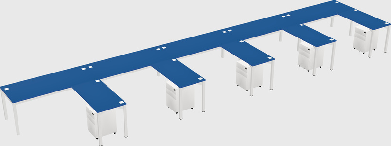 L-shaped desk