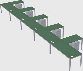 L-shaped desk