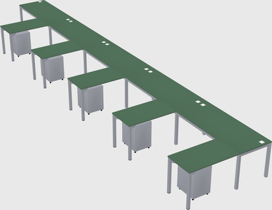 L-shaped desk