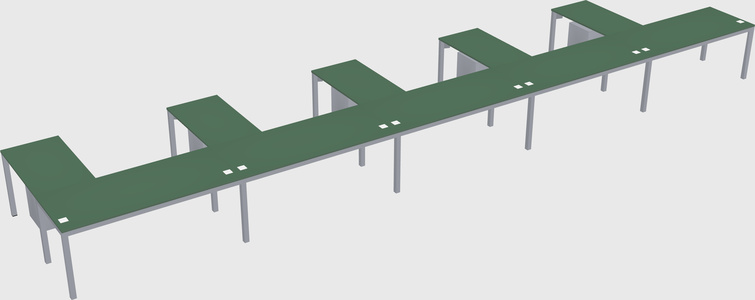 L-shaped desk