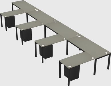 L-shaped desk