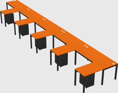 L-shaped desk