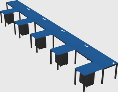 L-shaped desk