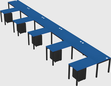 L-shaped desk