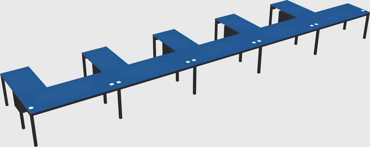 L-shaped desk