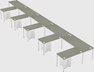 L-shaped desk