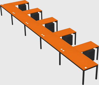 L-shaped desk