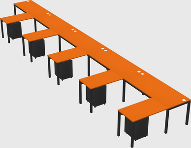 L-shaped desk