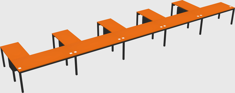 L-shaped desk