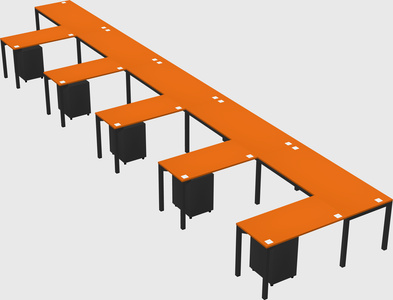 L-shaped desk