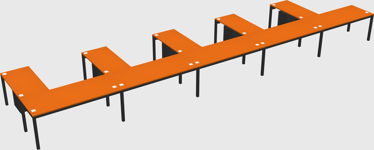 L-shaped desk