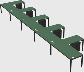 L-shaped desk