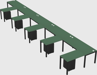 L-shaped desk