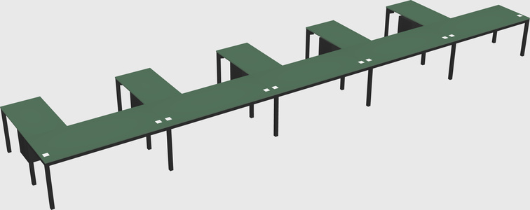 L-shaped desk