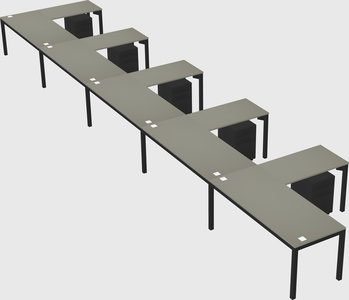 L-shaped desk