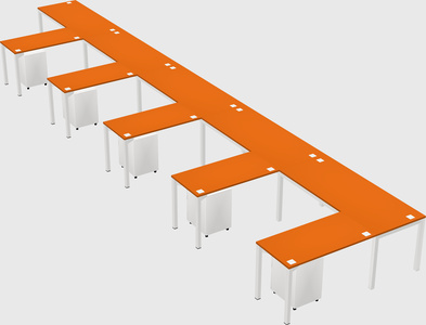 L-shaped desk