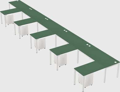L-shaped desk