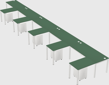 L-shaped desk