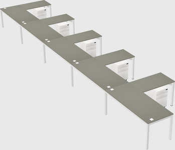 L-shaped desk